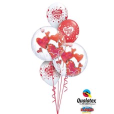 Bukiet 668 Double Bubble Valentine's Hearts #68808-2 40308-3
